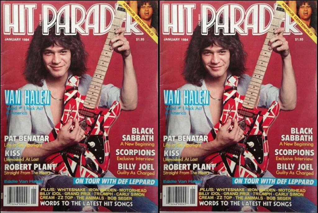 Eddie Van Halen Hit Parader Cover